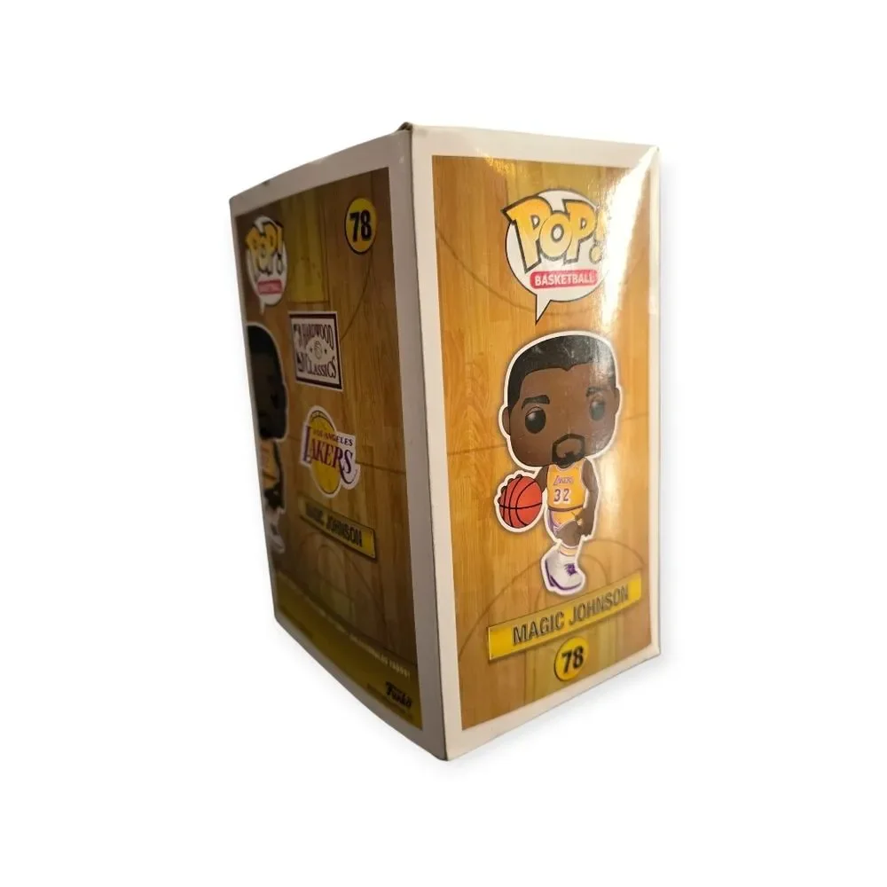 Funko POP Basketball Hardwood Classics Magic Johnson LA Lakers Vinyl Figure #78 - Picture 3 of 6